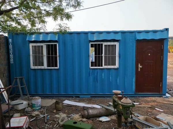 焊接式集裝箱活動(dòng)房室外圖